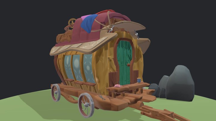 Wagon - Sculpting 3D Model