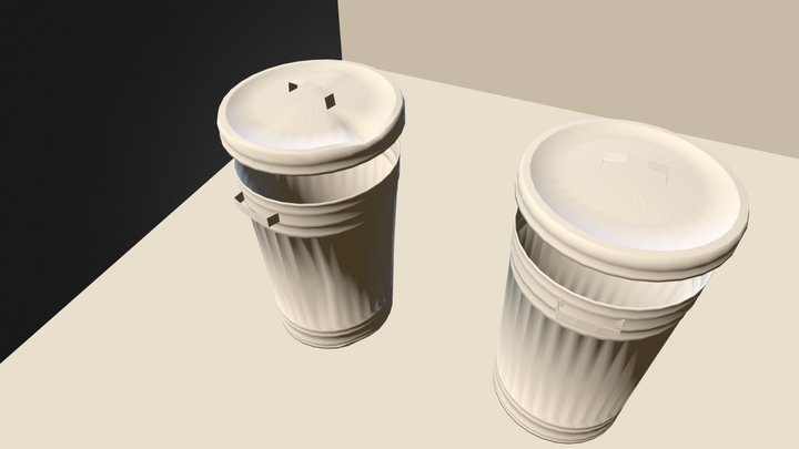 Trash Can 3D Model