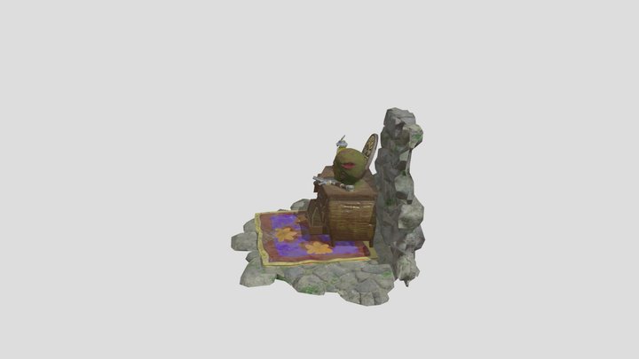 Trophy Table 3D Model