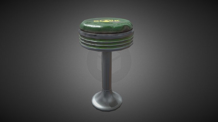 Granny O'Kiss Diner- Bar Chair 3D Model