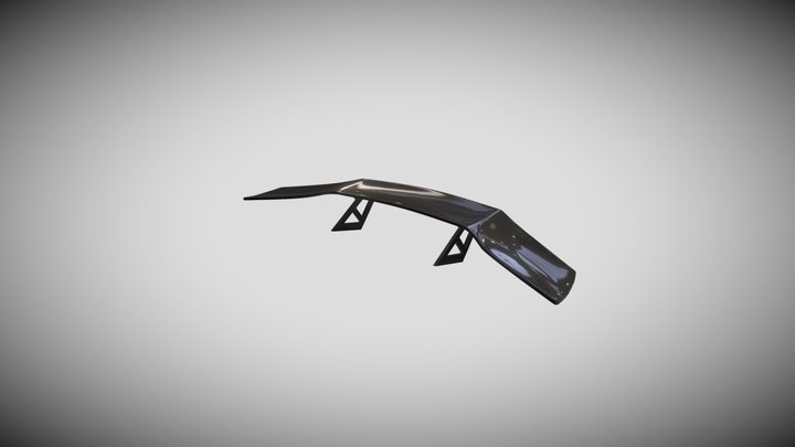 lamborghini spoiler scale model 1:18 3dprint 3D Model