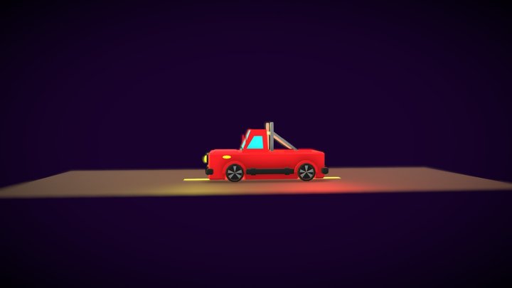 Auto mid poly 3D Model