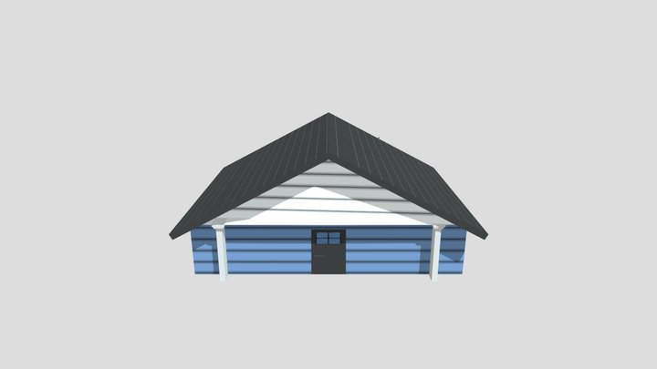 One Story House 3D Model