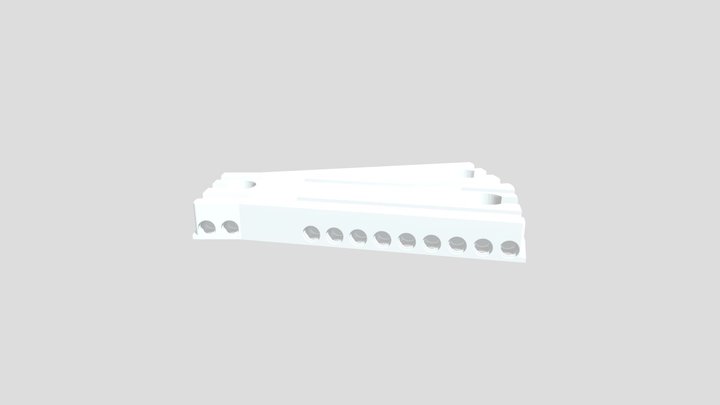 BeamBridge - wooden railway bridge project 3D Model