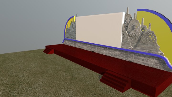Borobudur Presentation Stage 3D Model