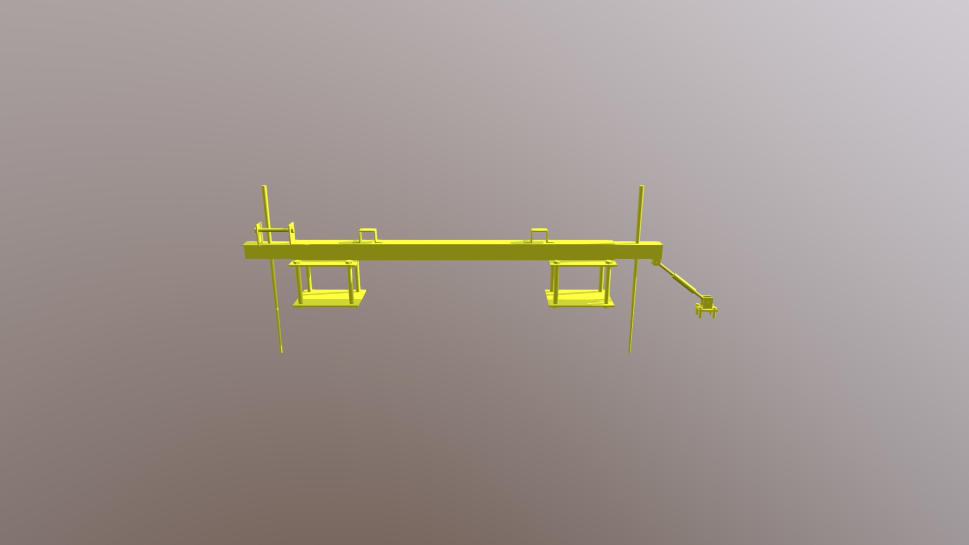 3D model Heberichtsystem - This is a 3D model of the Heberichtsystem. The 3D model is about a green toy airplane.