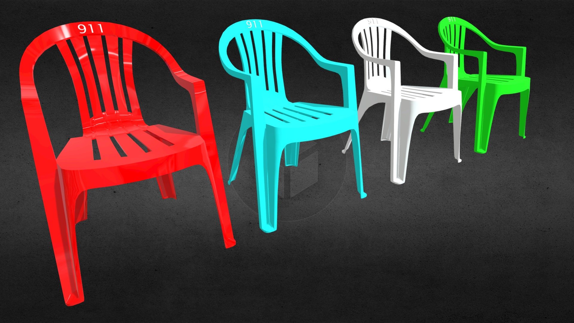 Plastic_Chair Download Free 3D model by KhanSaab [38ed70a] Sketchfab
