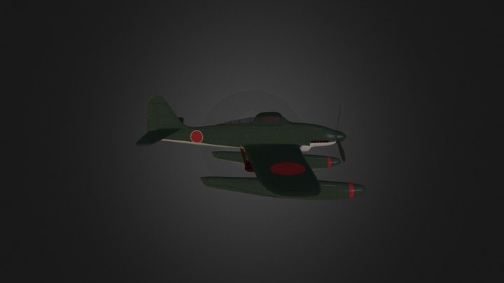 Seiran Floatplane 3D Model