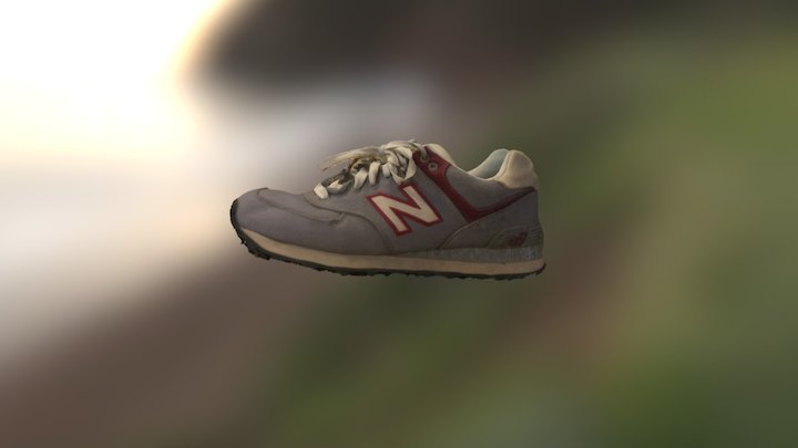 Elderly Detailed Shoe 3D Model