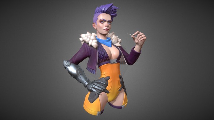 r8 girl 3D Model