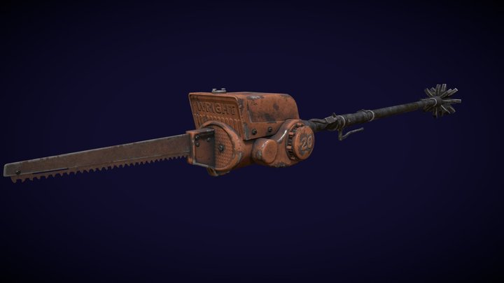 DAE Chainsaw Spear 3D Model