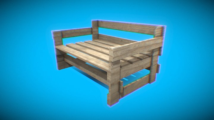 Pallet Couch 3D Model