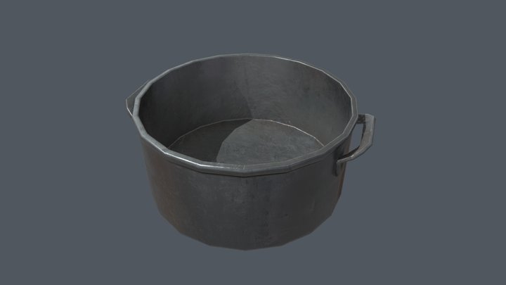 Cooking Pot (Game-Ready) 3D Model