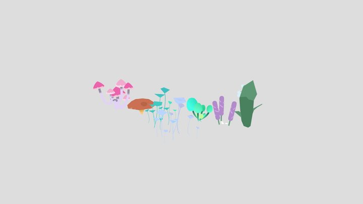 Plants Selection 3D Model