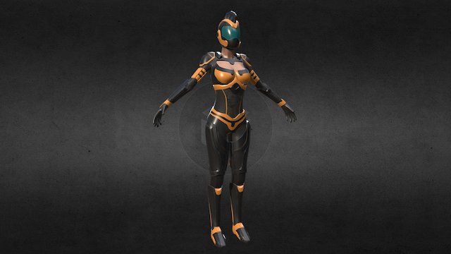 Cassy - Mech Hunter 3D Model