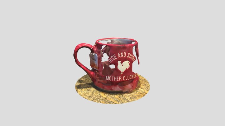 Red mug 3D Model