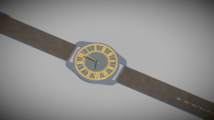 3d Watch High Poly 3D Model