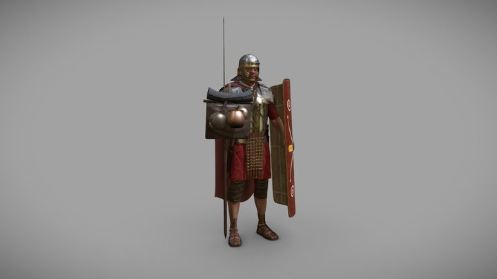 Roman Legionary. 2nd half of the 1st century 3D Model
