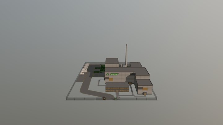 Large Recycling Center 3D Model