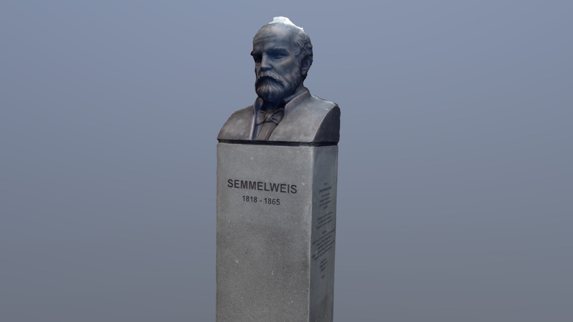 Semmelweis mellszobor Sapientia kertben - 3D model by RIPalmyra ...