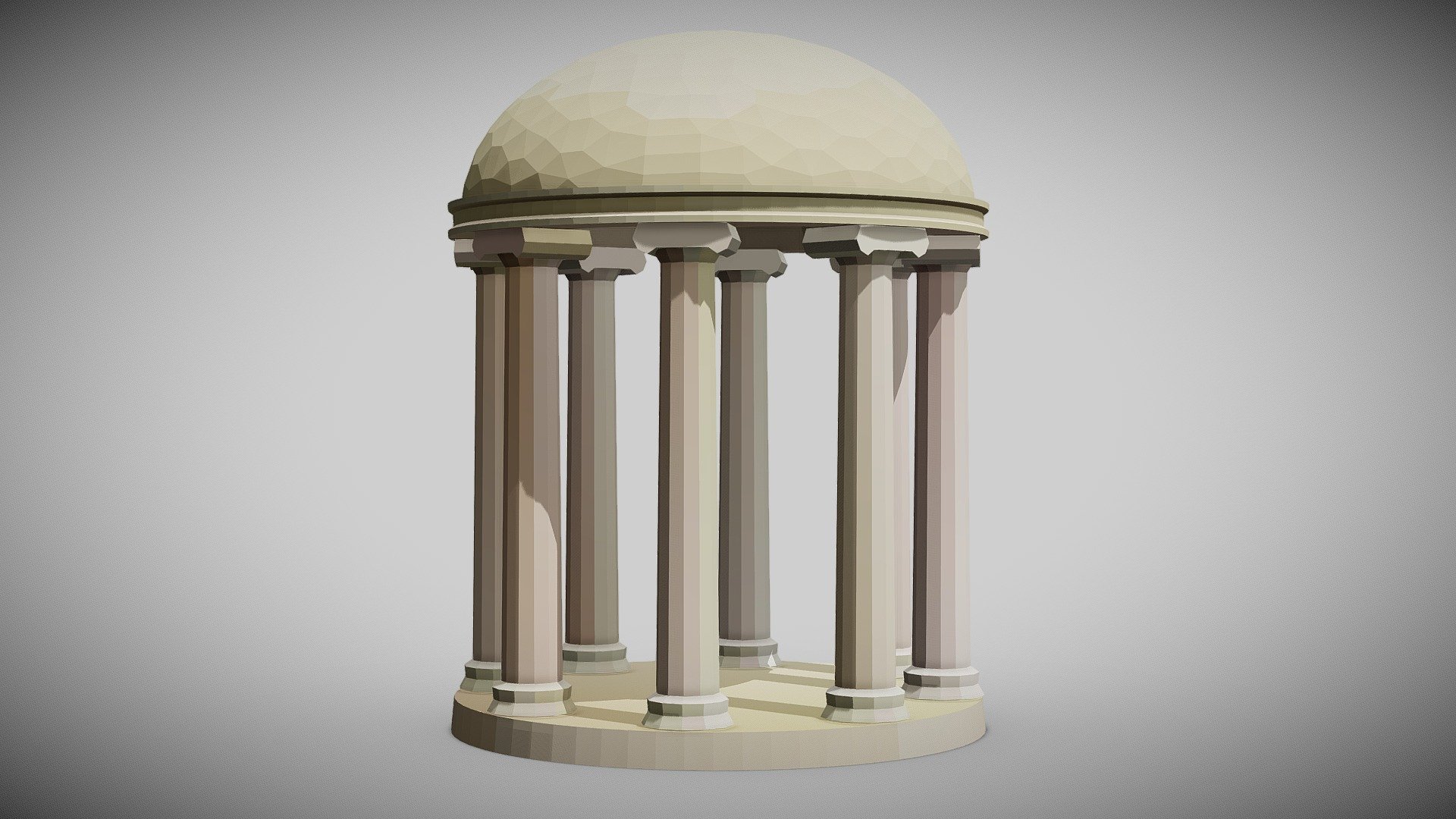 Temple ancient greece stylized - Buy Royalty Free 3D model by ...