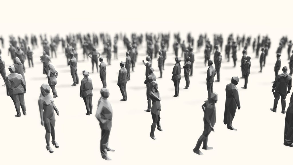 Crowds - A 3D model collection by Aruuru - Sketchfab