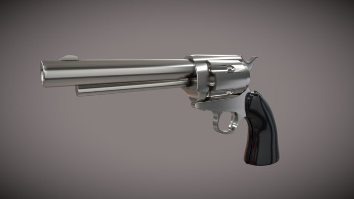 Colt Single Action Army Revolver 3D Model