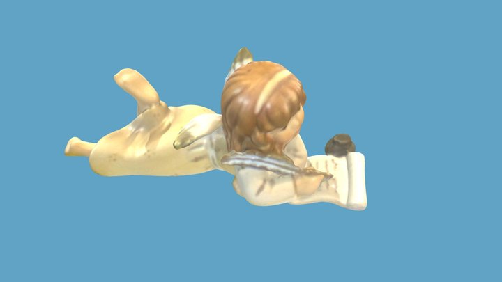 Angel writing a letter 3D Model