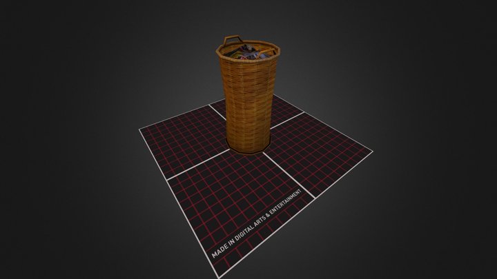 Prop_Market_ClothesBasket 3D Model