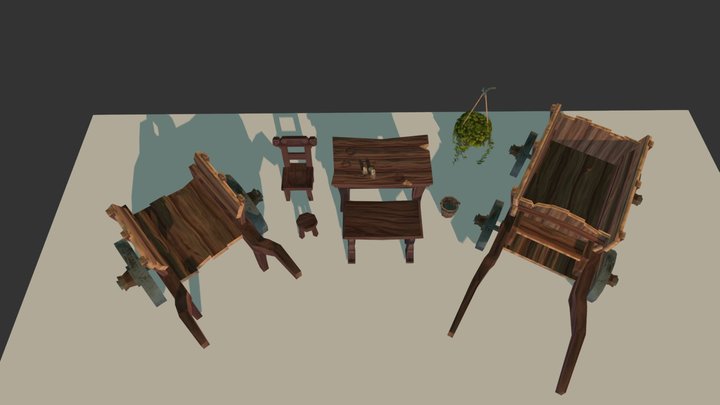 Village Assets 3D Model
