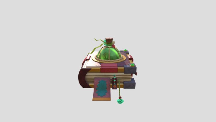 Fantasy Book 3D Model