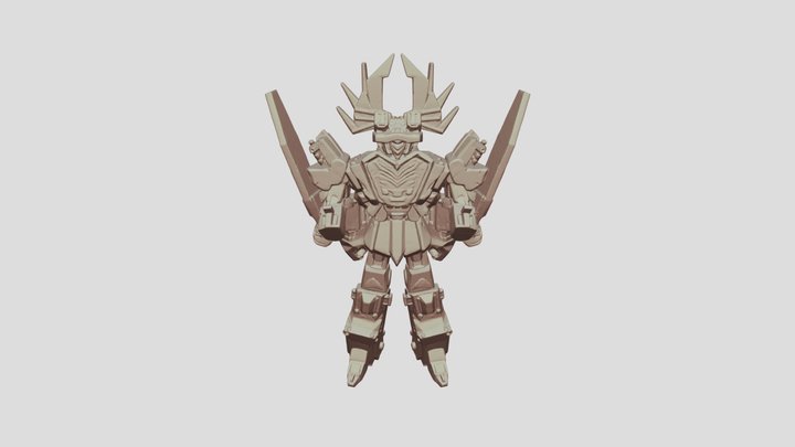 Power Rangers Samurai Claw Armor Megazord Box 3D Model