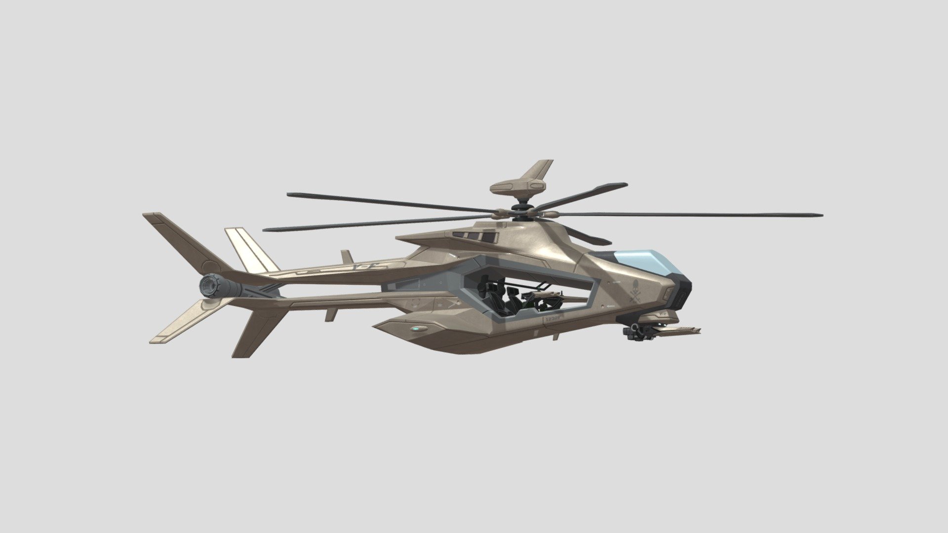 Premium AI Image  Red helicopter on a gray background 3D rendering