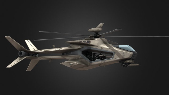 轻型攻击直升机 3D Model