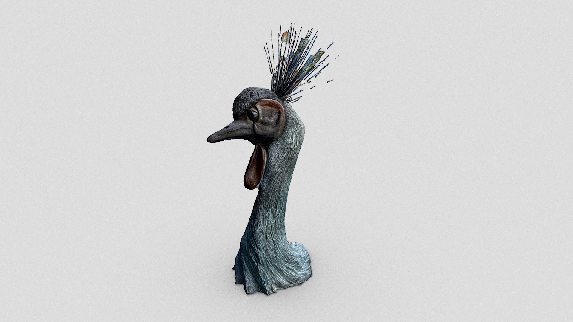 Crane bronze sculpture (LdM)