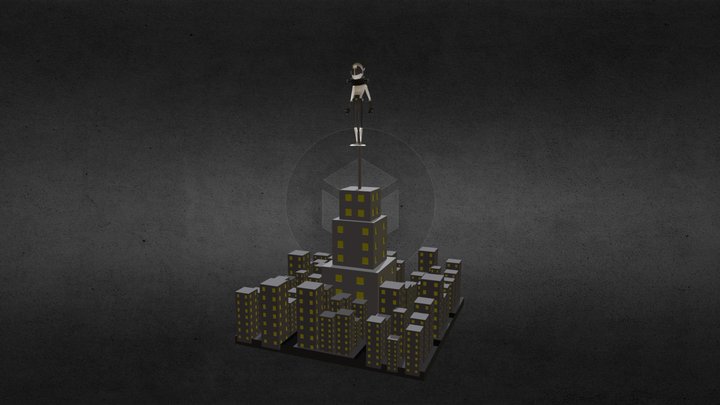 Dark Hero 3D Model