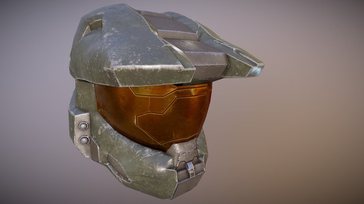 TLS - Halo Master Chief Spartan Helmet Mark VI 3D Model
