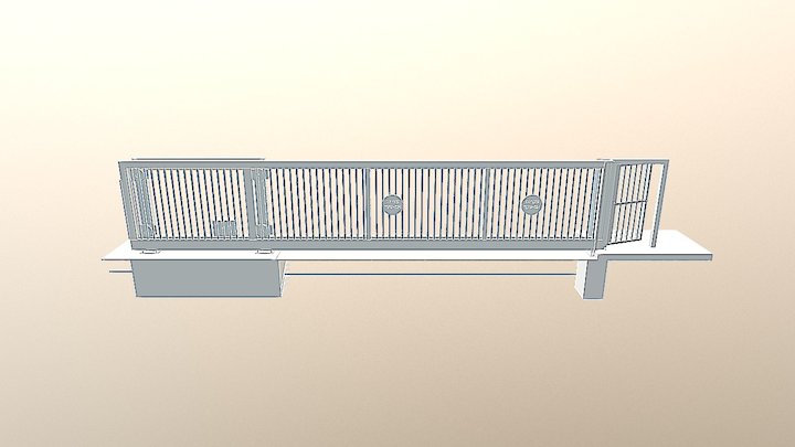 שער קונזולי כבד 3D Model