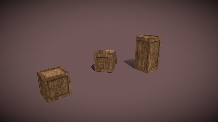 Crates 3D Model