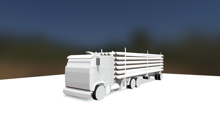 Truck Continer 3D Model