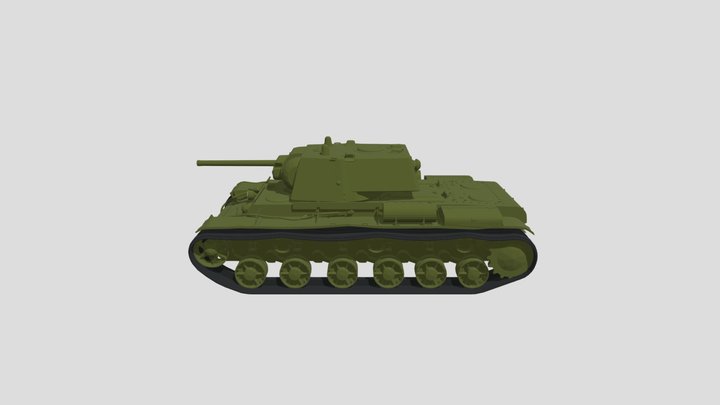 KV-1 (ZiS-5) (War Thunder) 3D Model