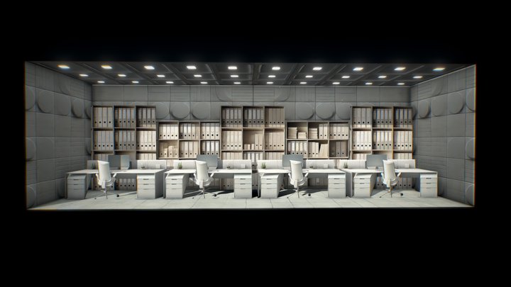 Office Interior 3D Model