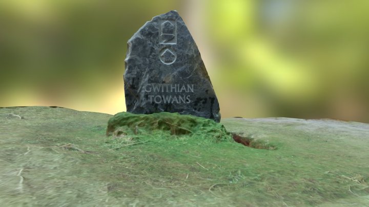Gwithian Towans Stone 3D Model