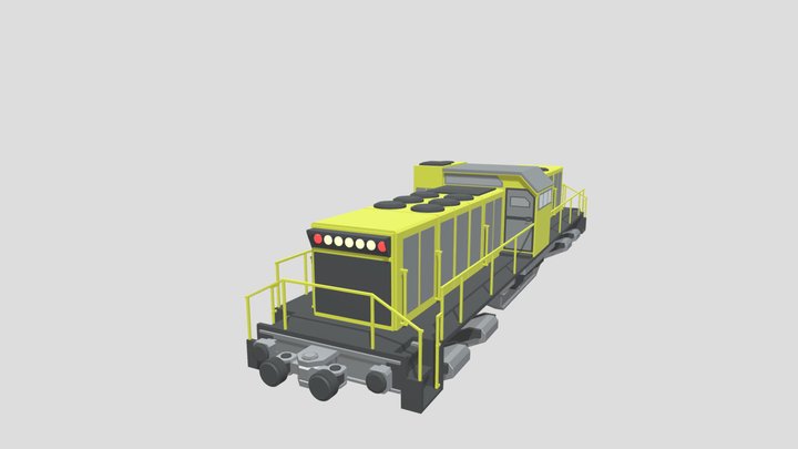 Sci-Fi Train 3D Model