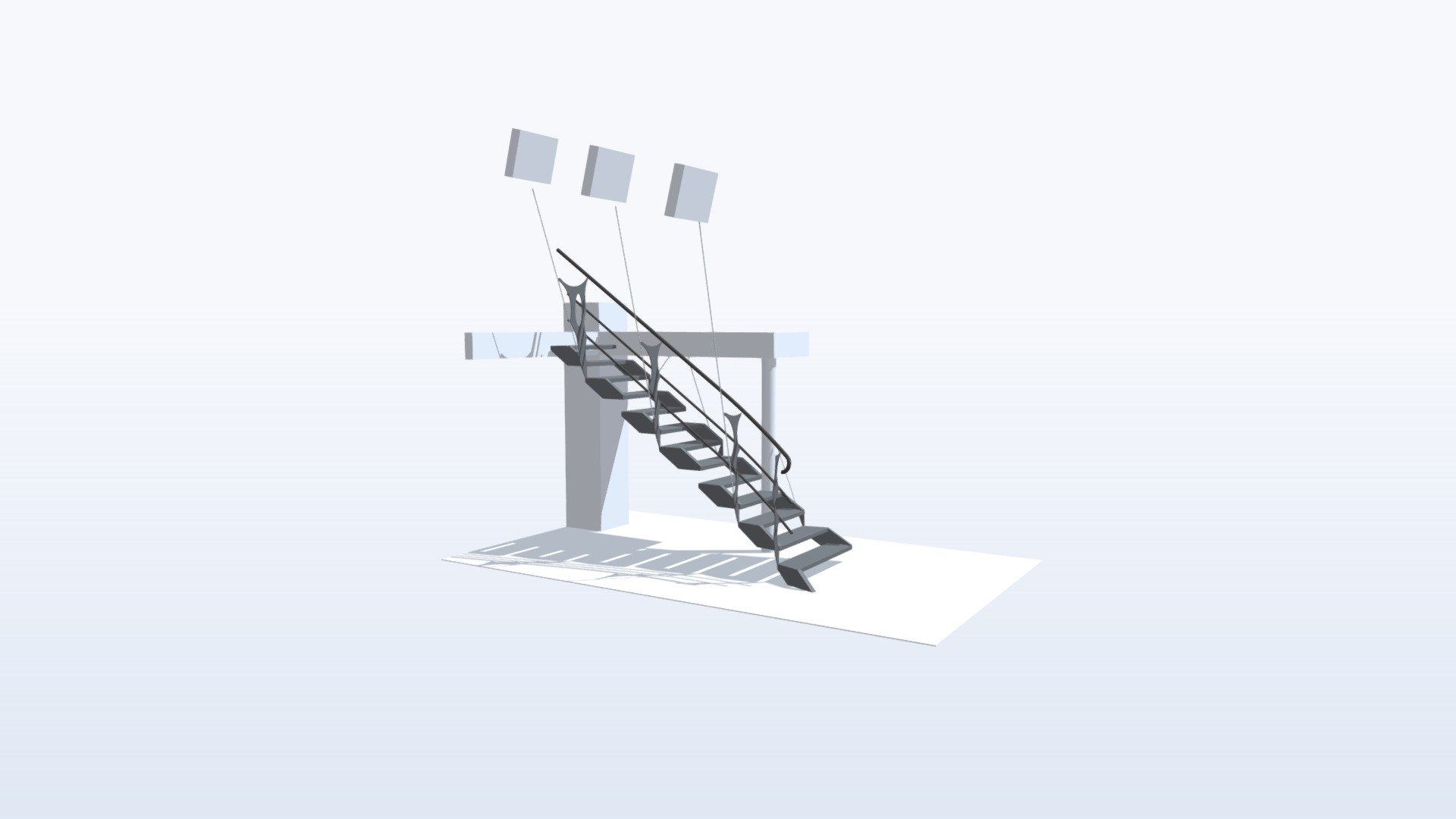 Modèle 3D - Escalier " MEANDRES " en place — Sketchfab embed 3D viewer