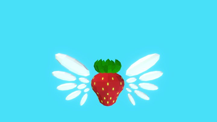 Celeste Strawberry 3D Model