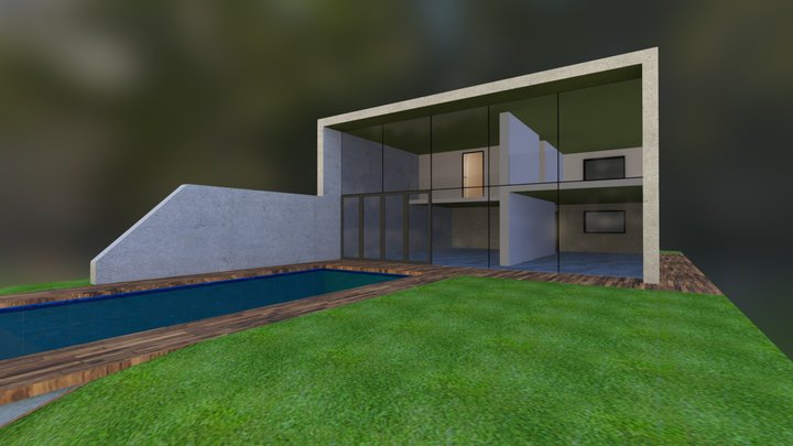 Modern House 4 3D Model