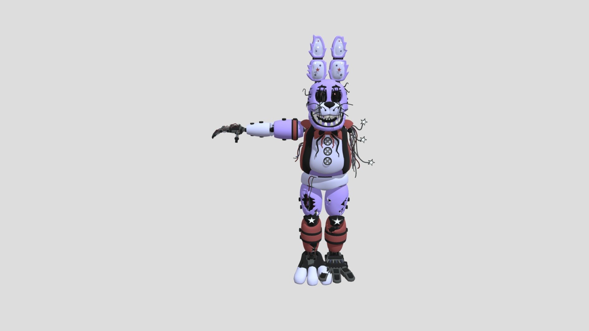 Whitered Star bonnie - Download Free 3D model by Nacho1012 [390d677 ...