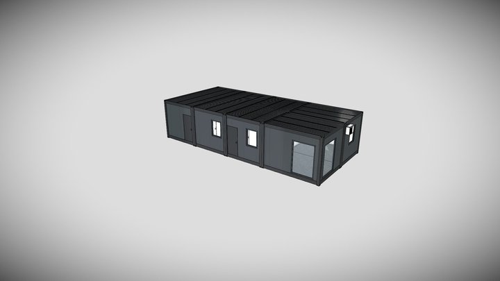 Modular Container 13000mm x 6000mm 3D Model