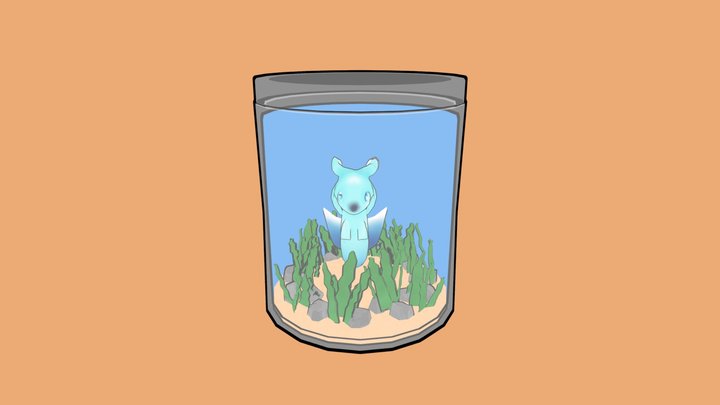 Capricorn in a bottle 3D Model